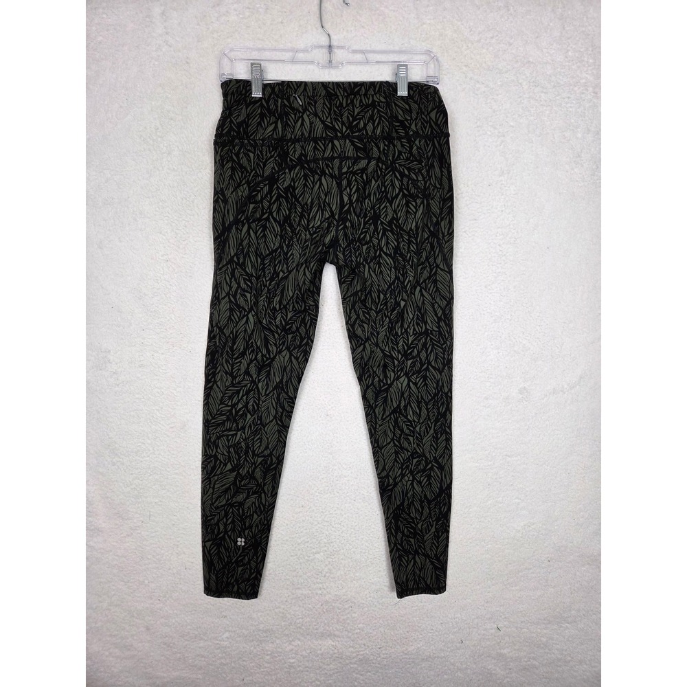 Sweaty Betty Power Full Length Leggings Leaf Print 27in Size M Workout Casual - Picture 5 of 9